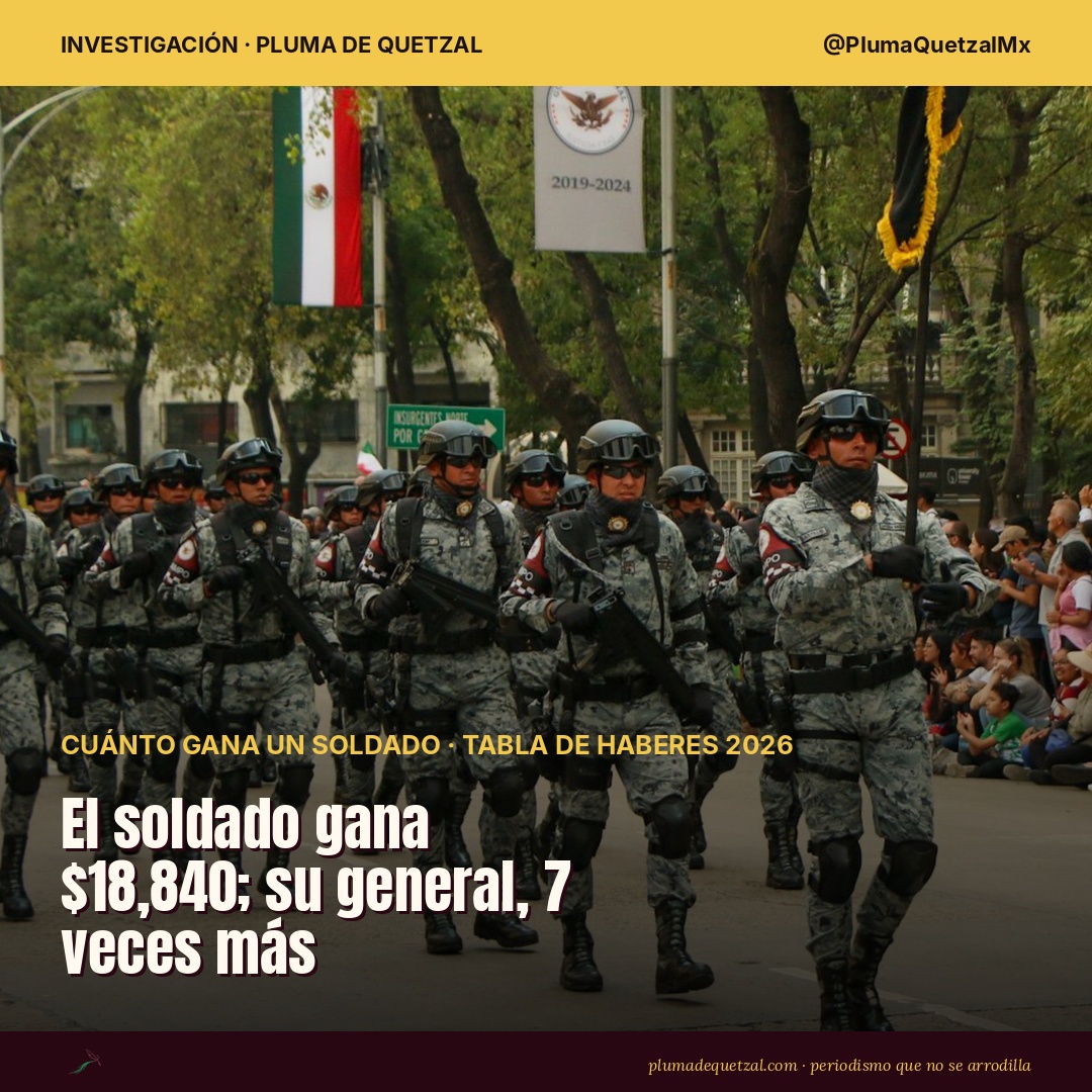 Elementos de la Guardia Nacional desfilan en la Ciudad de México. Foto: Anya Juárez Tenorio via Pexels.