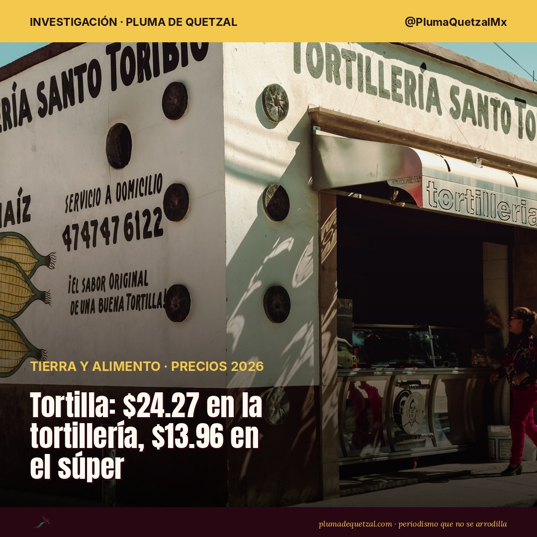 Fachada de una tortillería tradicional mexicana con el letrero 100% maíz. Foto: Brian LB / Pexels